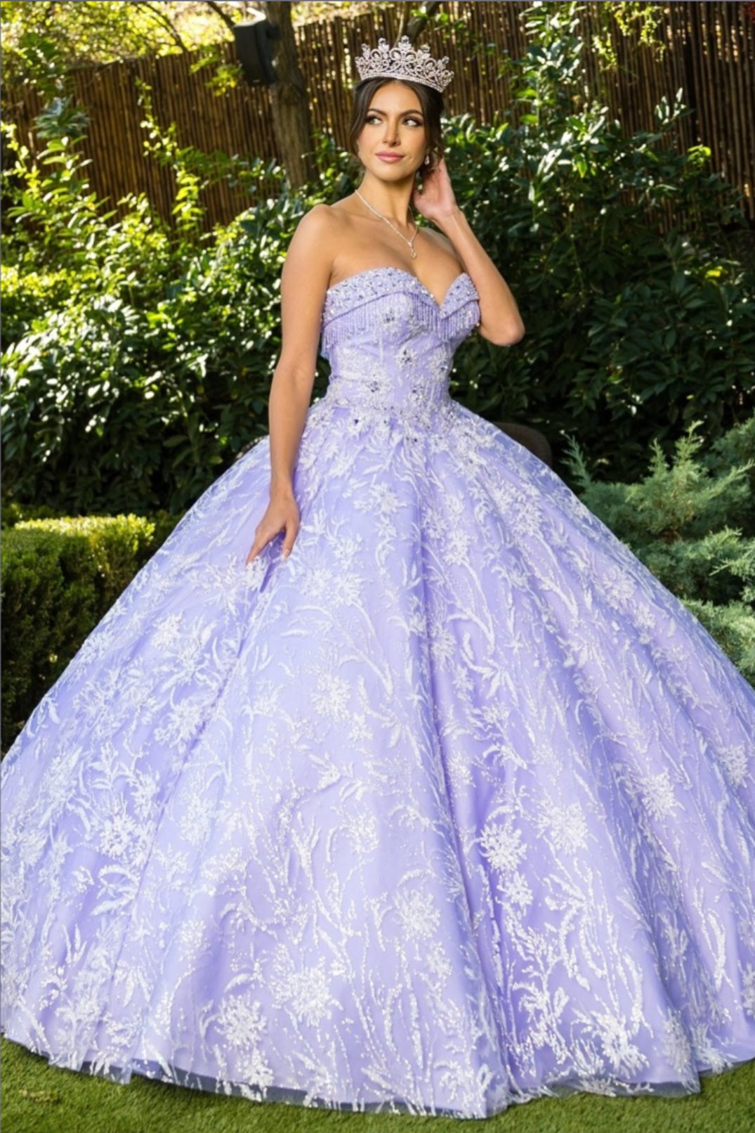 glitter cinderella wedding dress Glitter Corset Bodice Ball Gown By Cinderella Divine