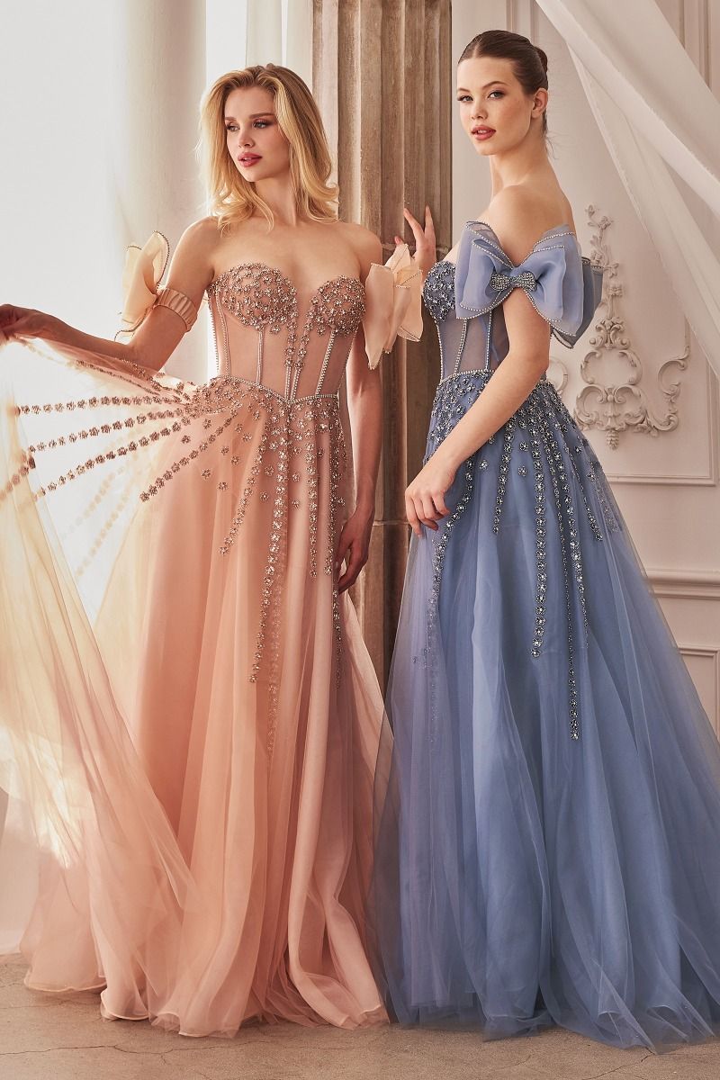 chinese dress ladies Flutter-Sleeve A-Line Dress with Bow Back main image 0