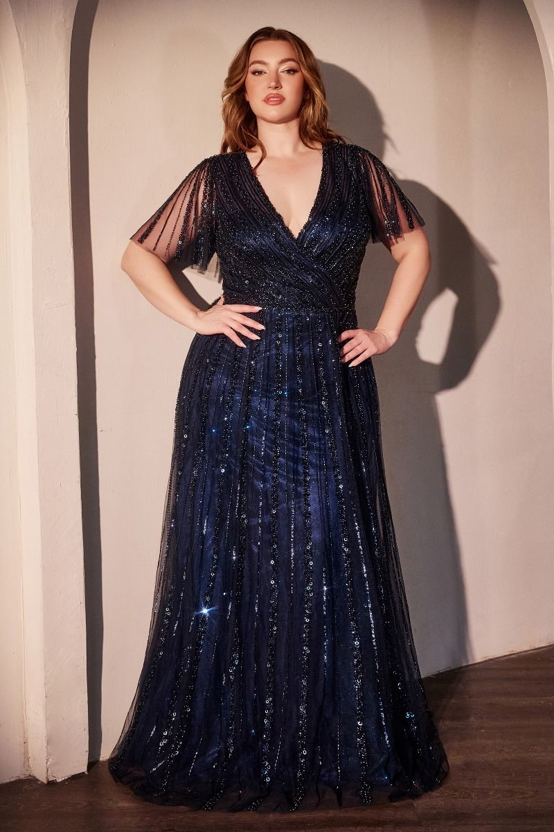 princess polly baby blue dress A-Line Maxi Metallic Formal Dress CS0654