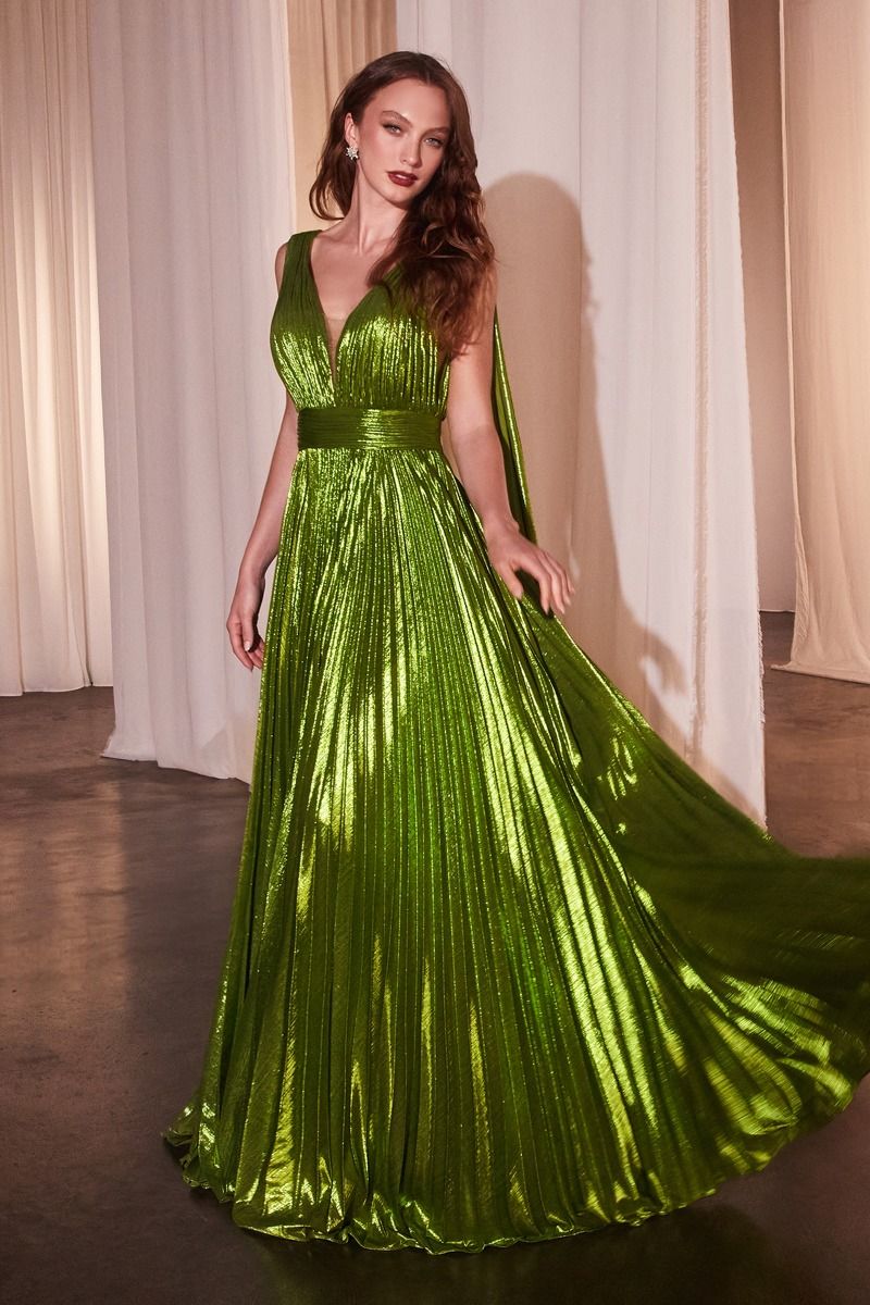 Ladivine CD802 Long Prom Dress Greenery / 4 Ladivine CD802 Long Prom Dress Greenery / 4