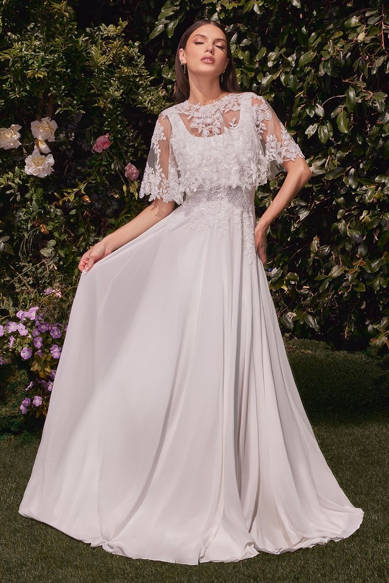Ladivine CDS503W Prom Dress - Off White | NewYorkDress Ladivine CDS503W Prom Dress - Off White | NewYorkDress