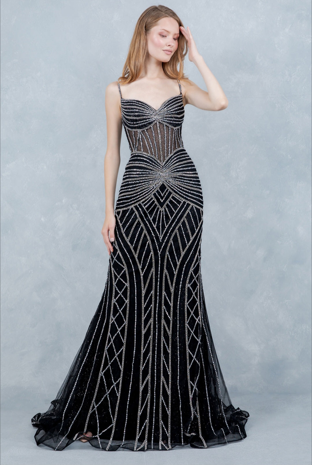 cinderella silver dress STRAPLESS MERMAID CRYSTAL EMBELLISHMENT STARBURST GOWN BY CINDERELLA  COUTURE 8376J – Bridal Hive
