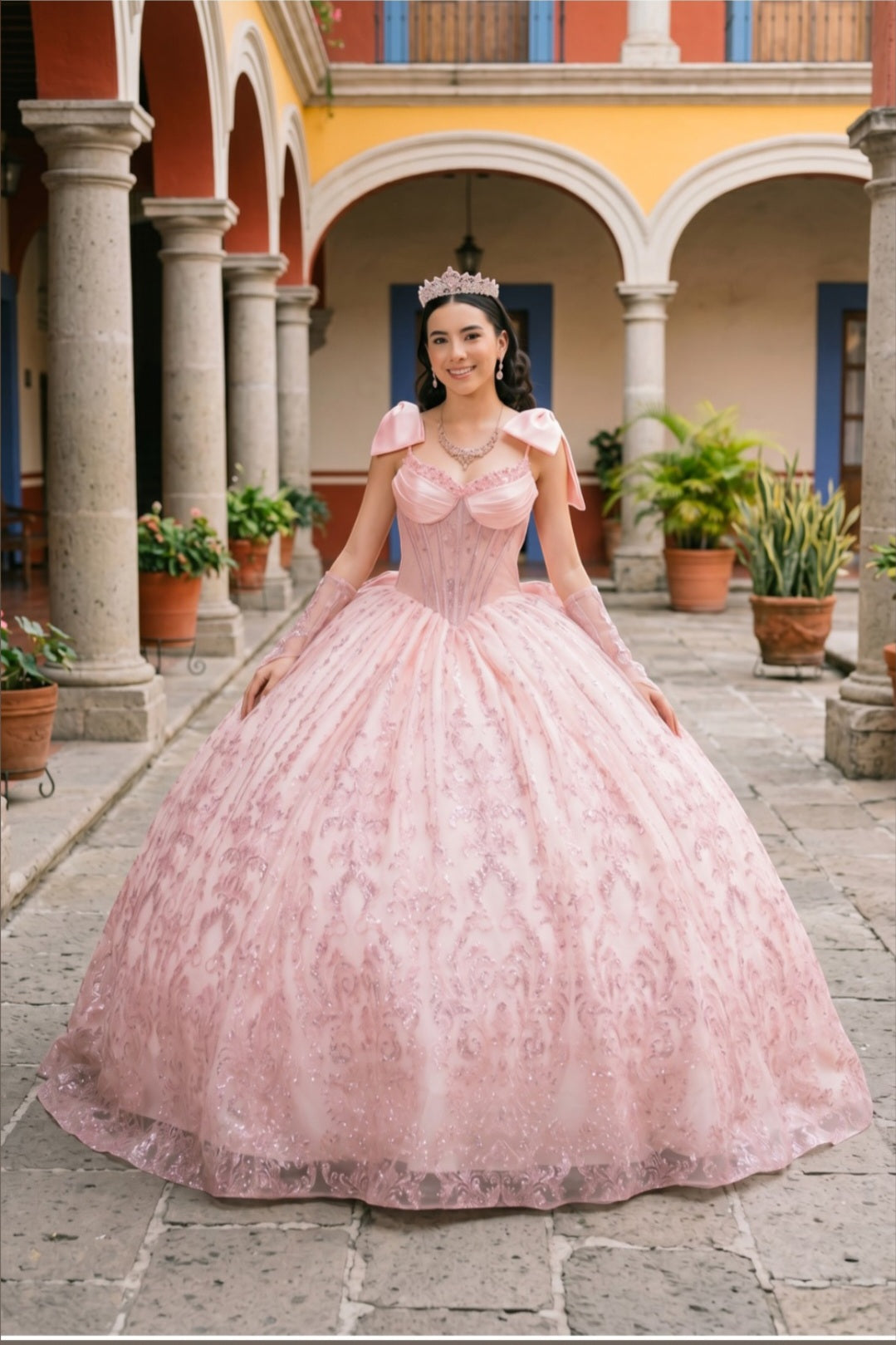 BEADS EMBELLISHED BALL GOWN BY CINDERELLA COUTURE 8530JQ – Bridal Hive