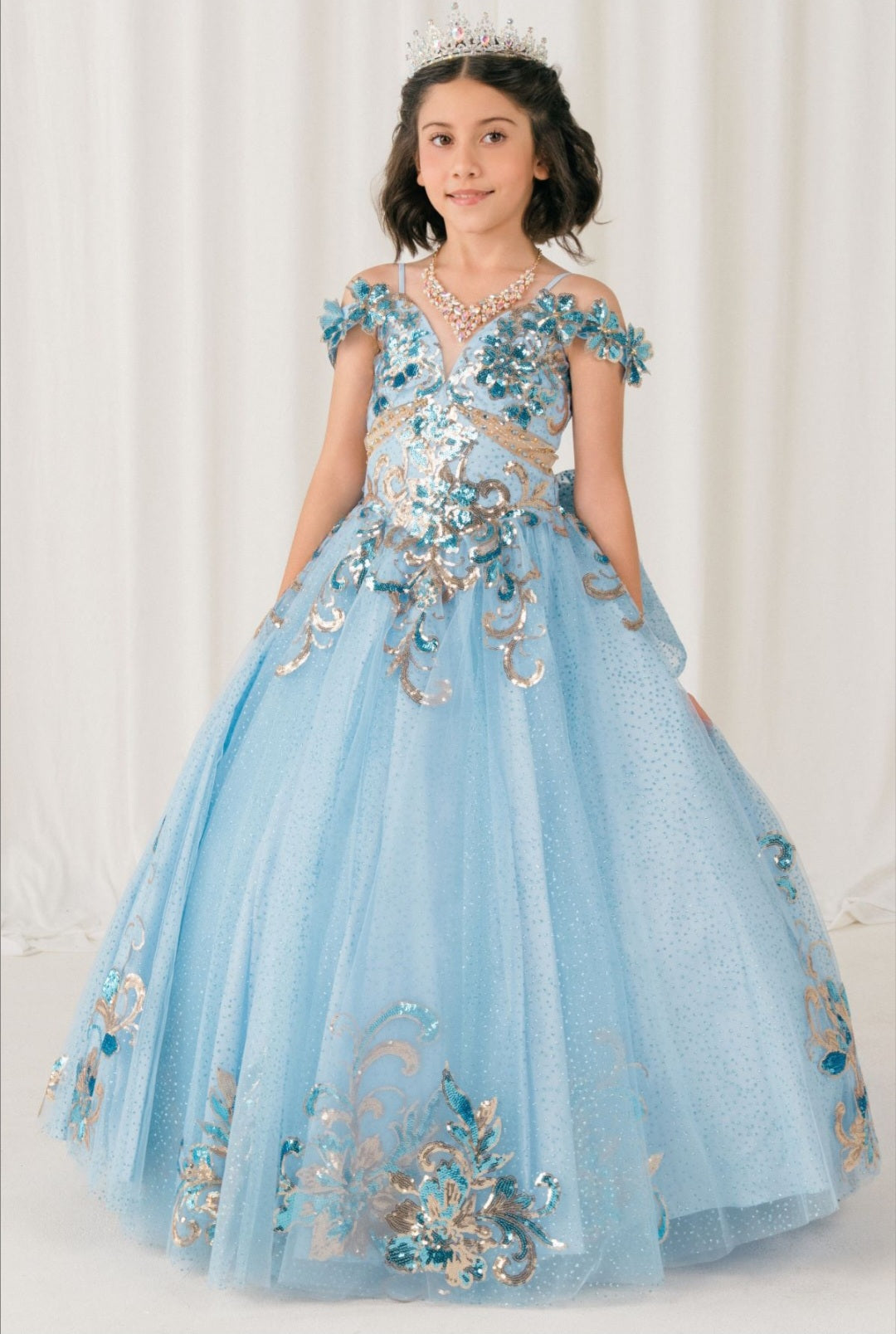 knee length dresses for ladies Floral Strapless Short Dress By Cinderella Divine main image 1