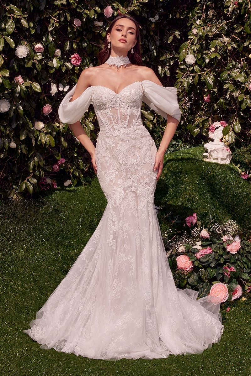 WL031-Detachable Wings Mermaid Wedding Gown-Andrea & Leo | LADY Black TIE Off White / 4 WL031-Detachable Wings Mermaid Wedding Gown-Andrea & Leo | LADY Black TIE Off White / 4