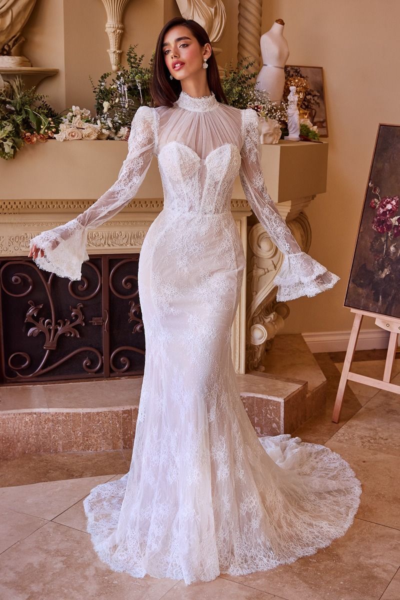 WL042-Versitile Fitted Lace Bridal Gown-Andrea & Leo | Lady Black Tie Off White / 12 WL042-Versitile Fitted Lace Bridal Gown-Andrea & Leo | Lady Black Tie Off White / 12