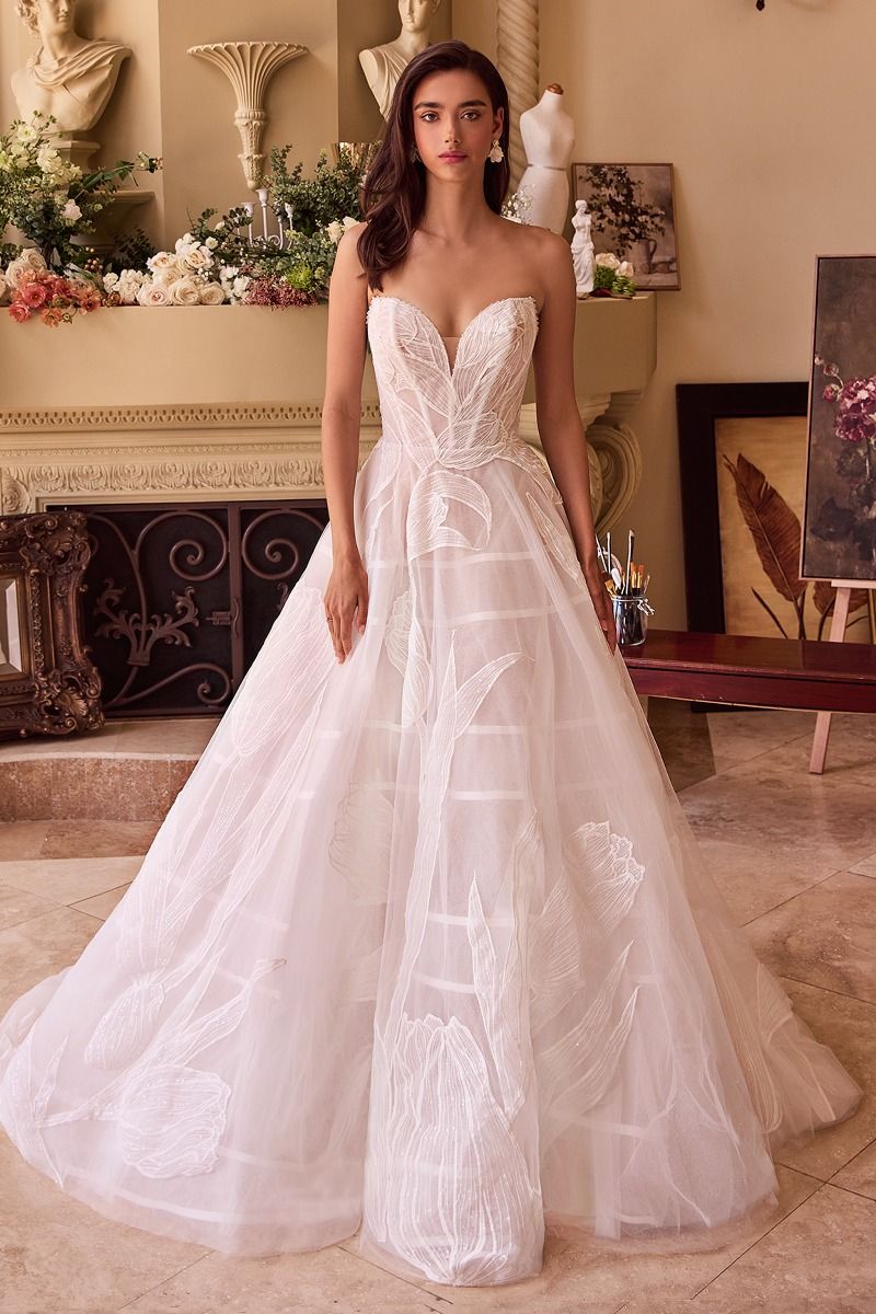 WL043-Tullip Sequin Embroidered Wedding Ball Gown | LADY Black TIE Off White / 10 WL043-Tullip Sequin Embroidered Wedding Ball Gown | LADY Black TIE Off White / 10