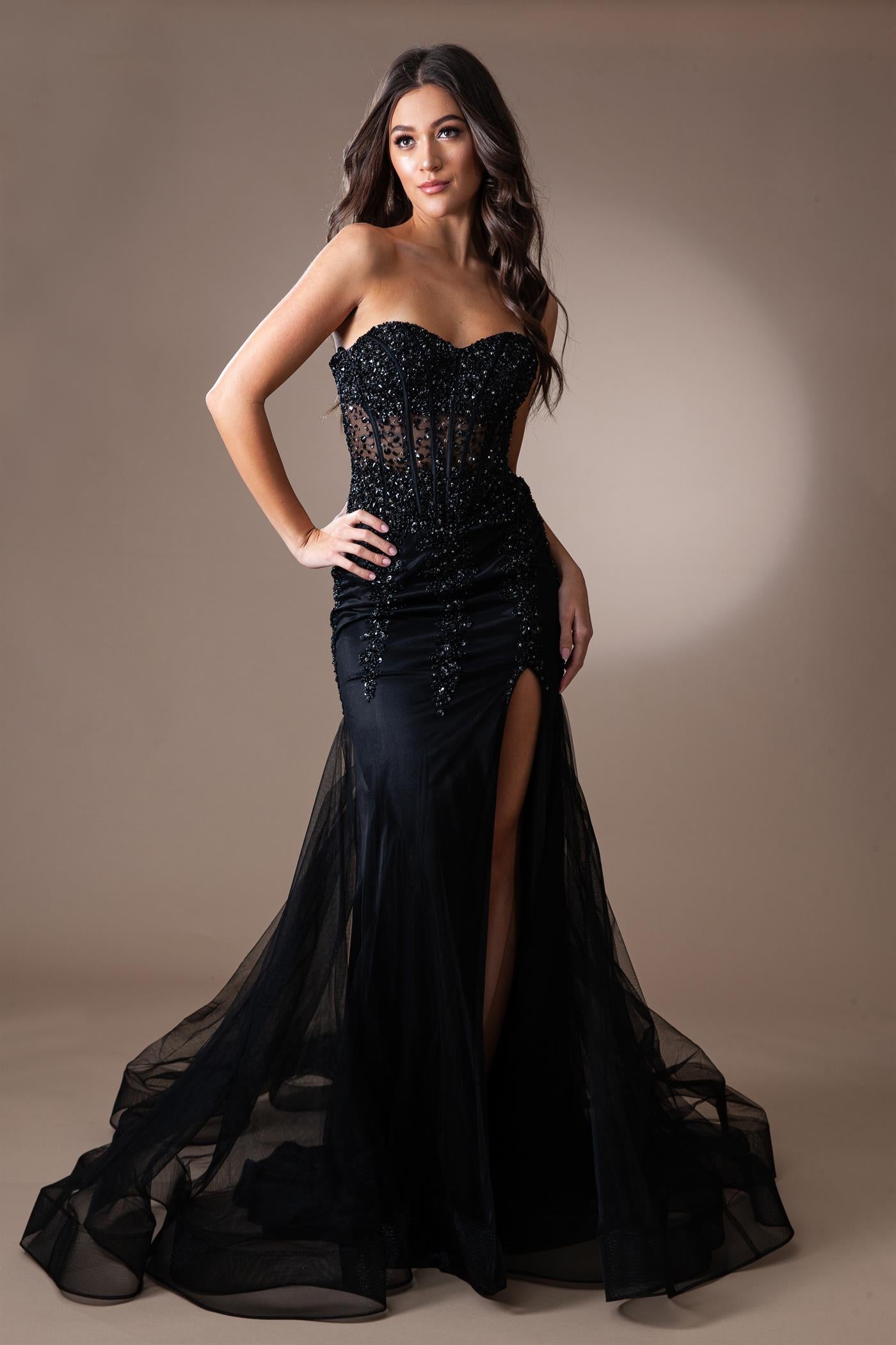 Amelia Champagne Prom Dresses