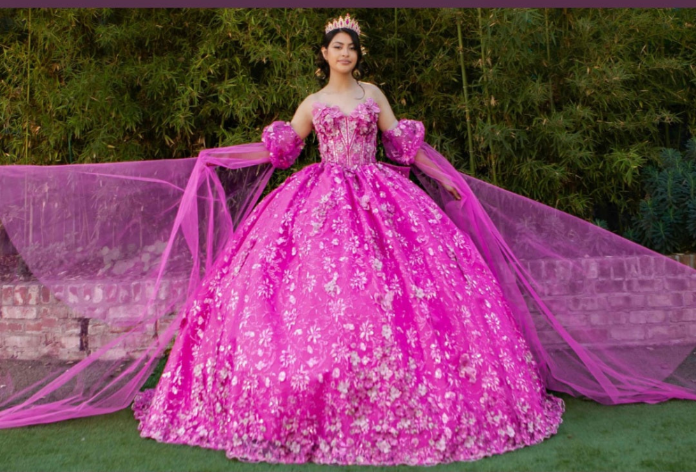 Cinderella Couture Off Shoulder Puff Sleeve Quinceañera Ball Gown 8210J