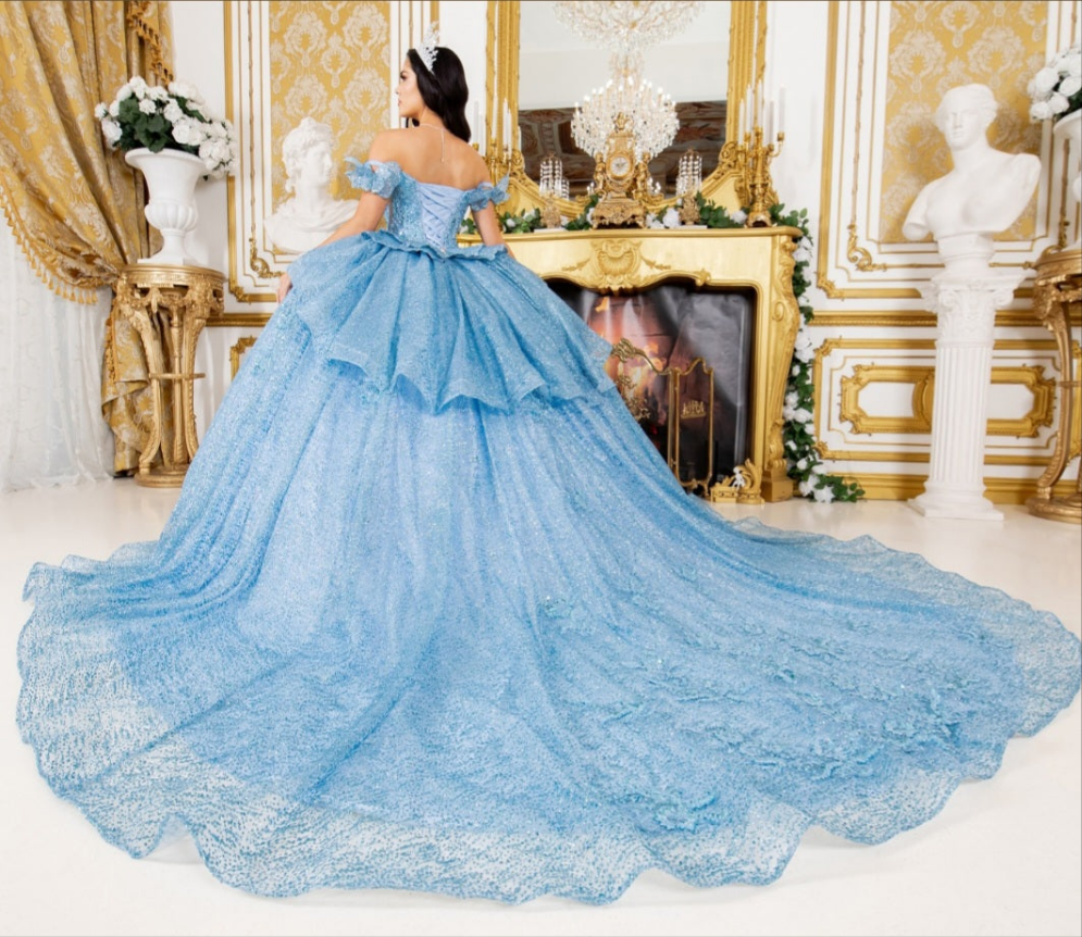 Cinderella Couture Butterfly Quinceañera Ball Gown 8120J