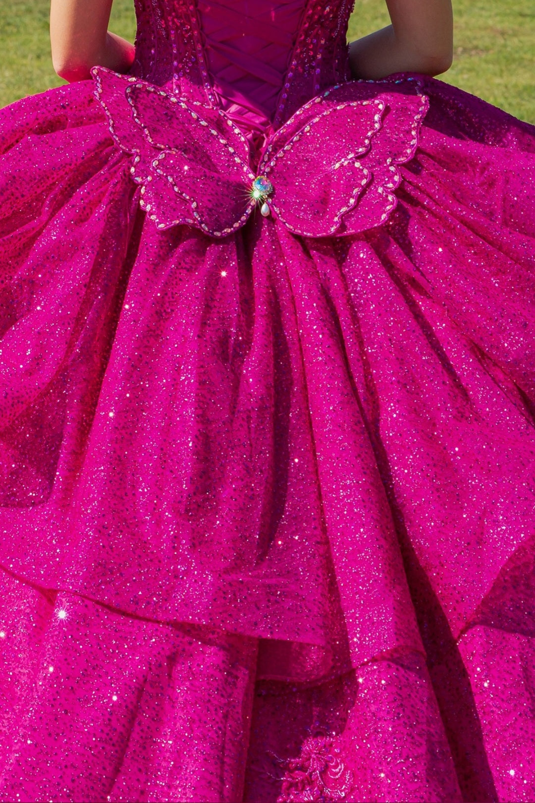 Cinderella Couture Butterfly Quinceañera Ball Gown 8120J