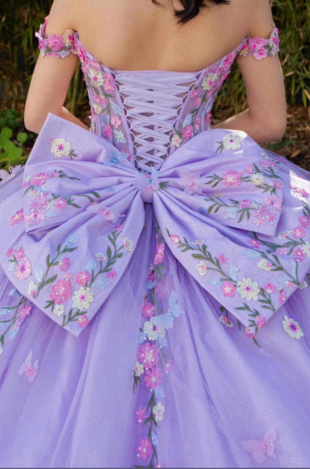 Cinderella Couture Colorful Daisy Embroidery Quinceañera Ball Gown 8260J