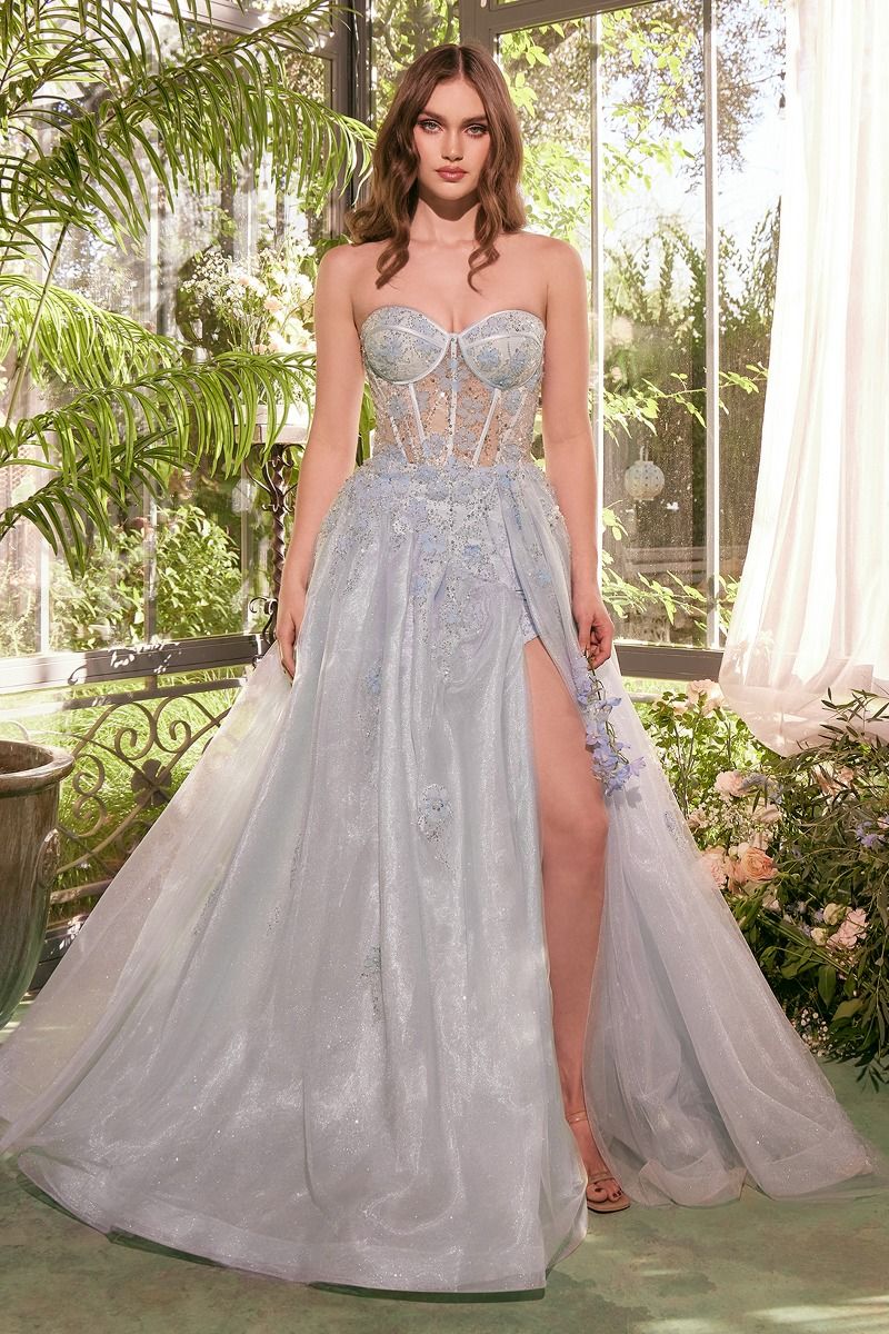 Andrea & Leo A1381 - Strapless A-Line Tulle Gown