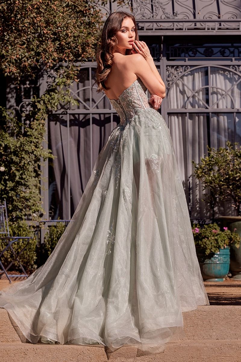 Andrea & Leo A1381 - Strapless A-Line Tulle Gown