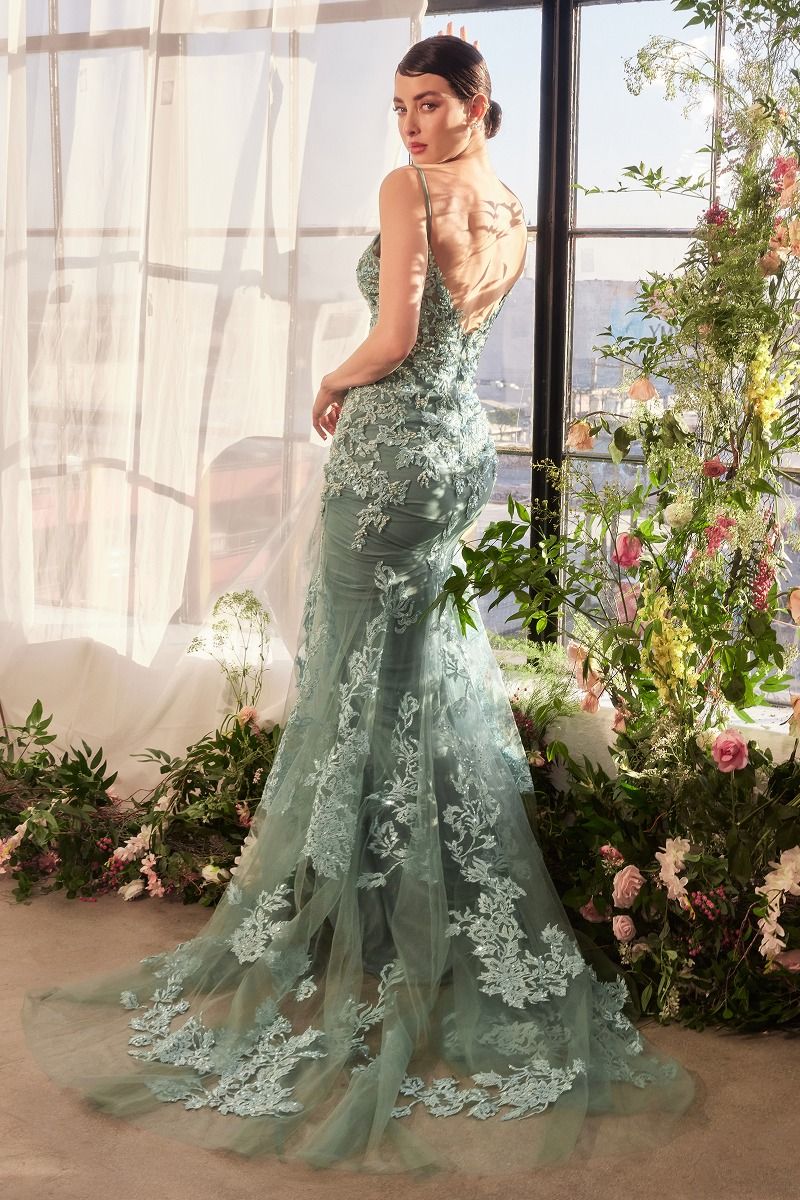 Andrea & Leo A1421 - Beaded lace Mermaid Gown