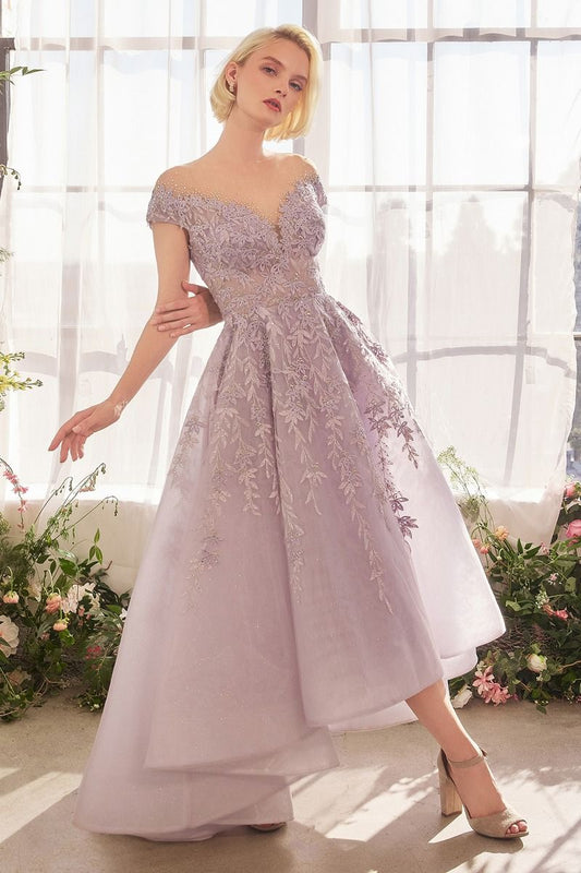 Andrea & Leo A1454 - High-low Lavender Dress