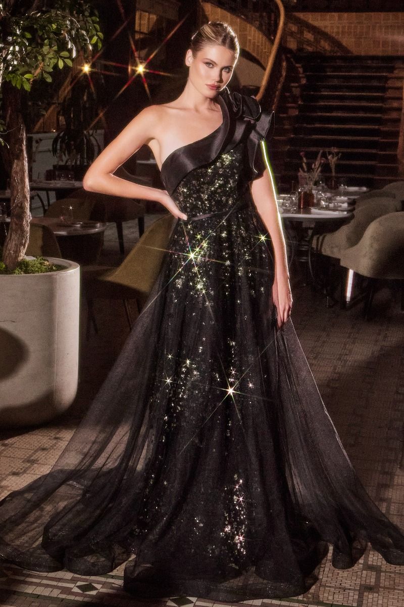 Ladivine CB157 - One Shoulder Ball Gown