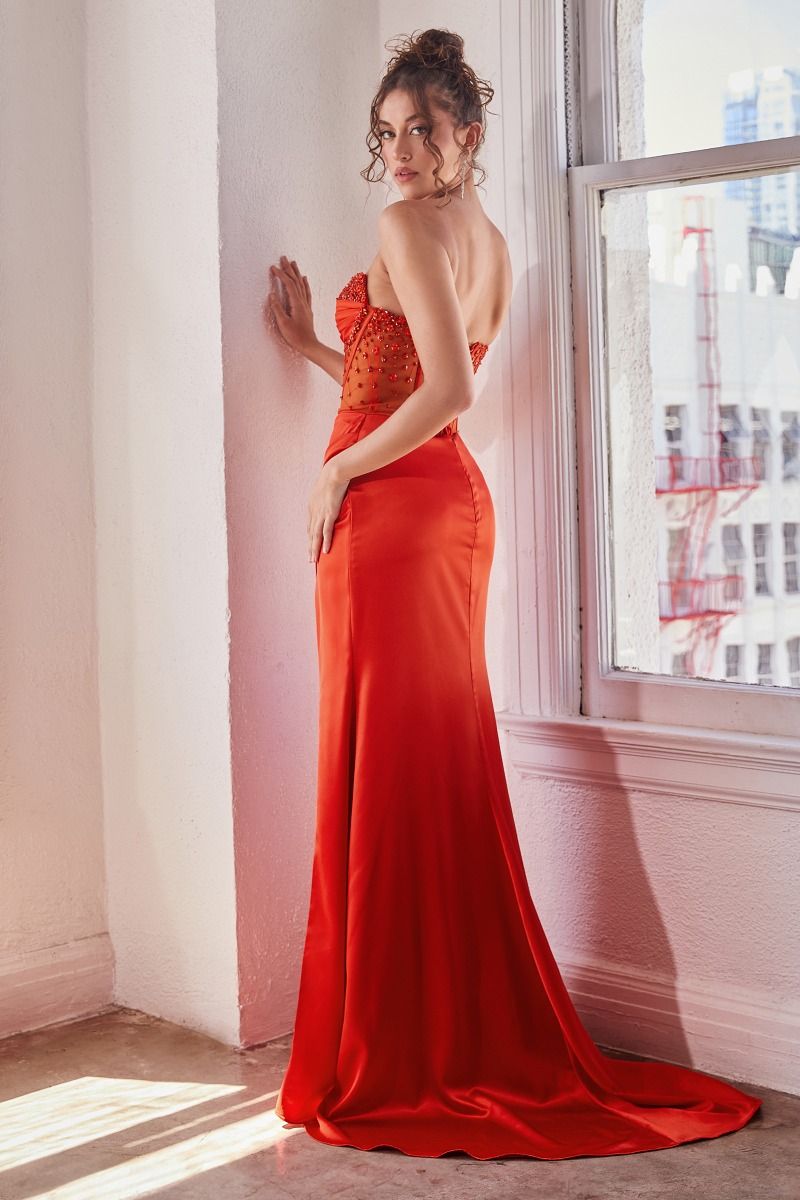 ⭐︎専用⭐︎dressprodaction w265 2way バックリボン ベアトップ ソフトマーメイドドレス（W265）