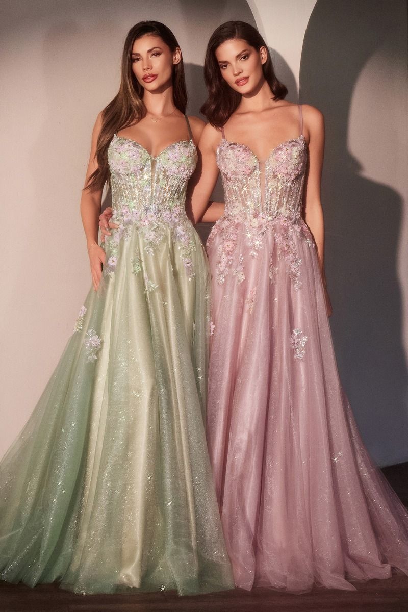 Ladivine CD740 Elegant A Line Formal Ballgown Mauve / 4 Ladivine CD740 Elegant A Line Formal Ballgown Mauve / 4