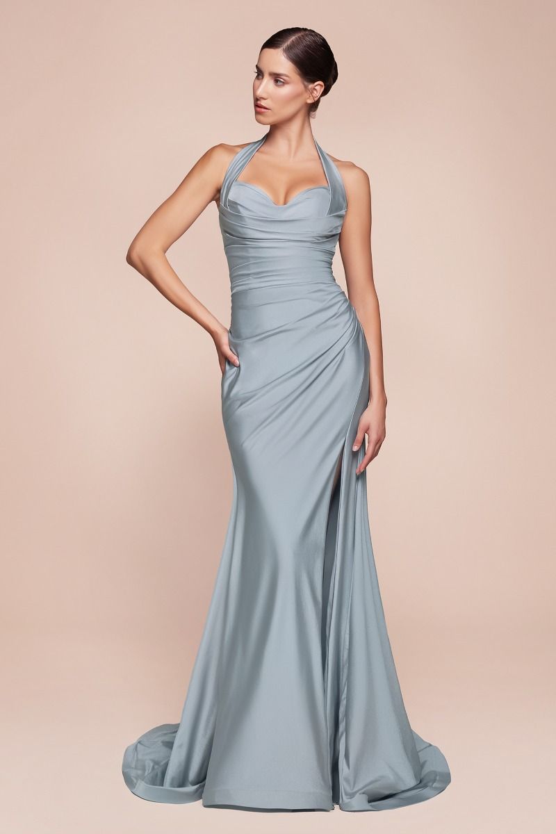grey satin wedding dress Bride Dresses Silver Grey Evening Skirt Silver Wedding Dress Satin Ball Gown Lace Embroidery Lisposa