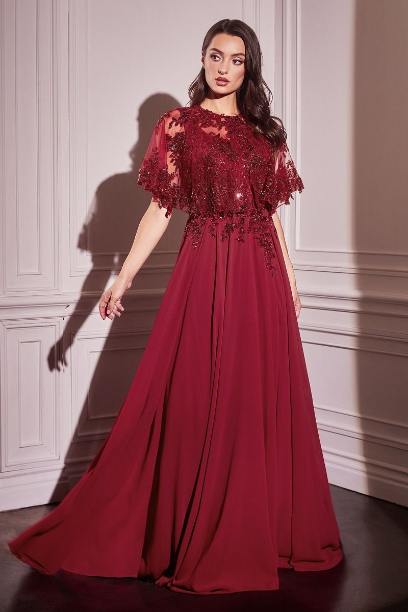 Ladivine CDS503CL Prom Dress - Burgundy | NewYorkDress Ladivine CDS503CL Prom Dress - Burgundy | NewYorkDress