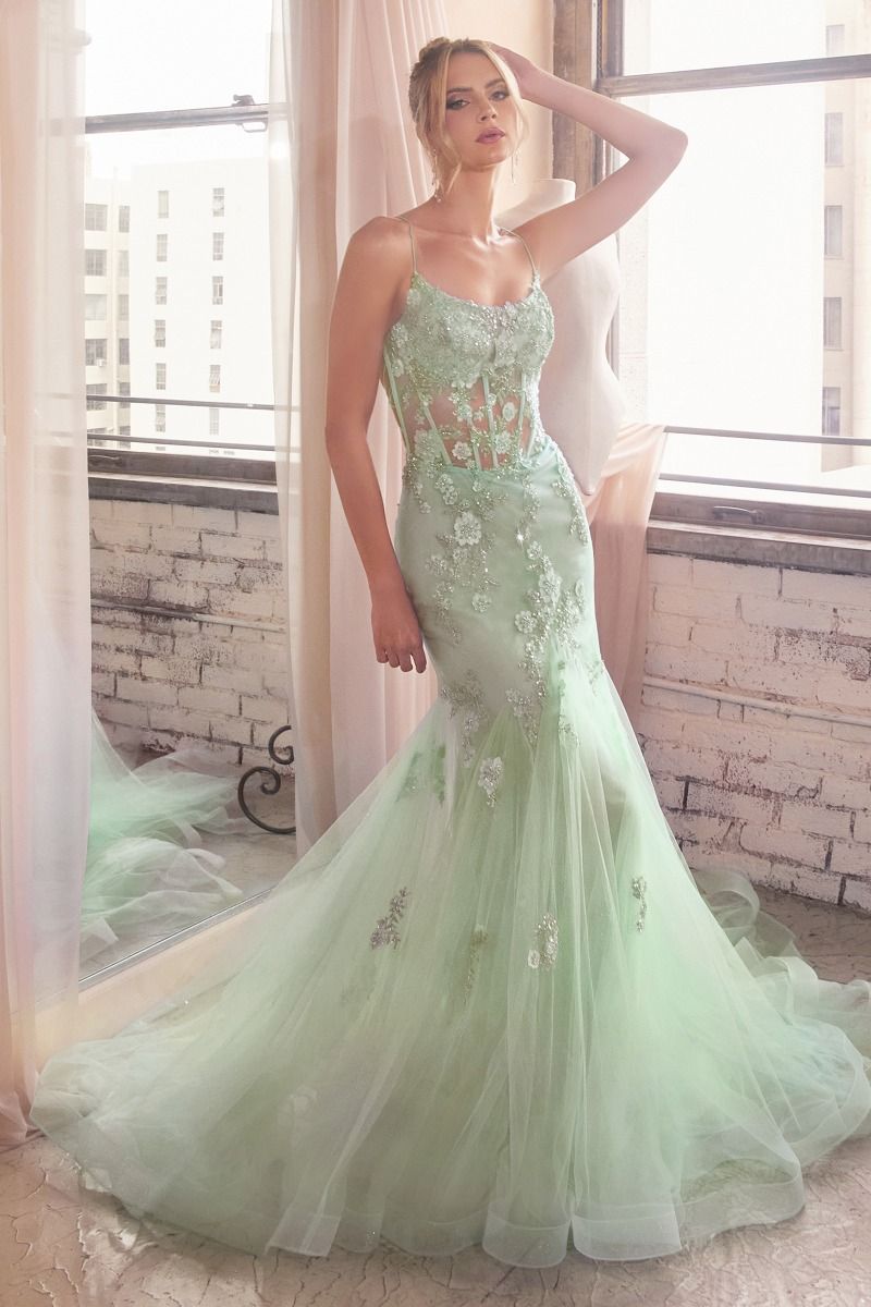 LADIVINE D145 EMBELLISHED PASTEL MERMAID DRESS Bridal Hive LADIVINE D145 EMBELLISHED PASTEL MERMAID DRESS Bridal Hive