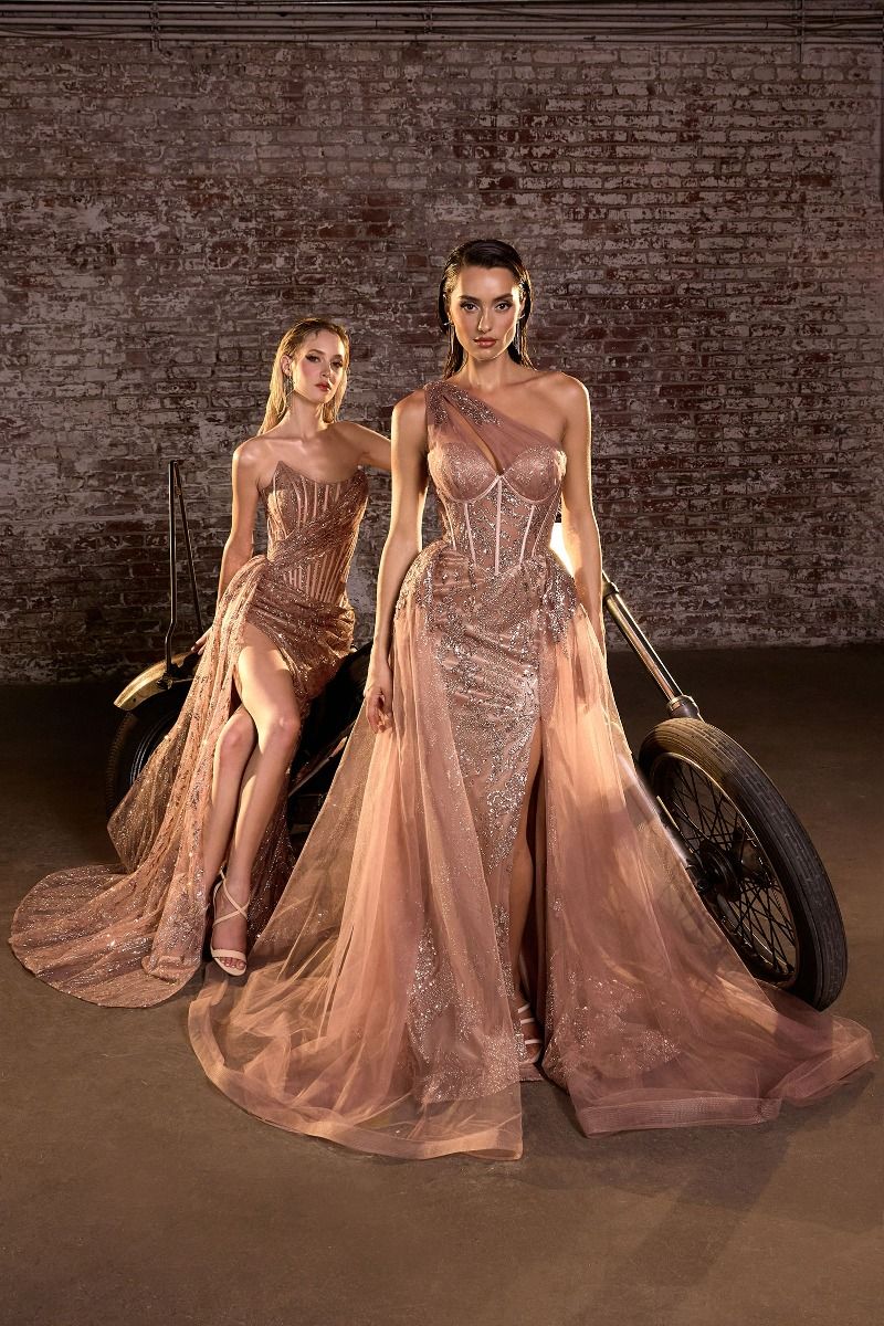 STRAPLESS FITTED GLITTER EMBELLISHED GOWN BY LADIVINE J872 Bridal Hive STRAPLESS FITTED GLITTER EMBELLISHED GOWN BY LADIVINE J872 Bridal Hive
