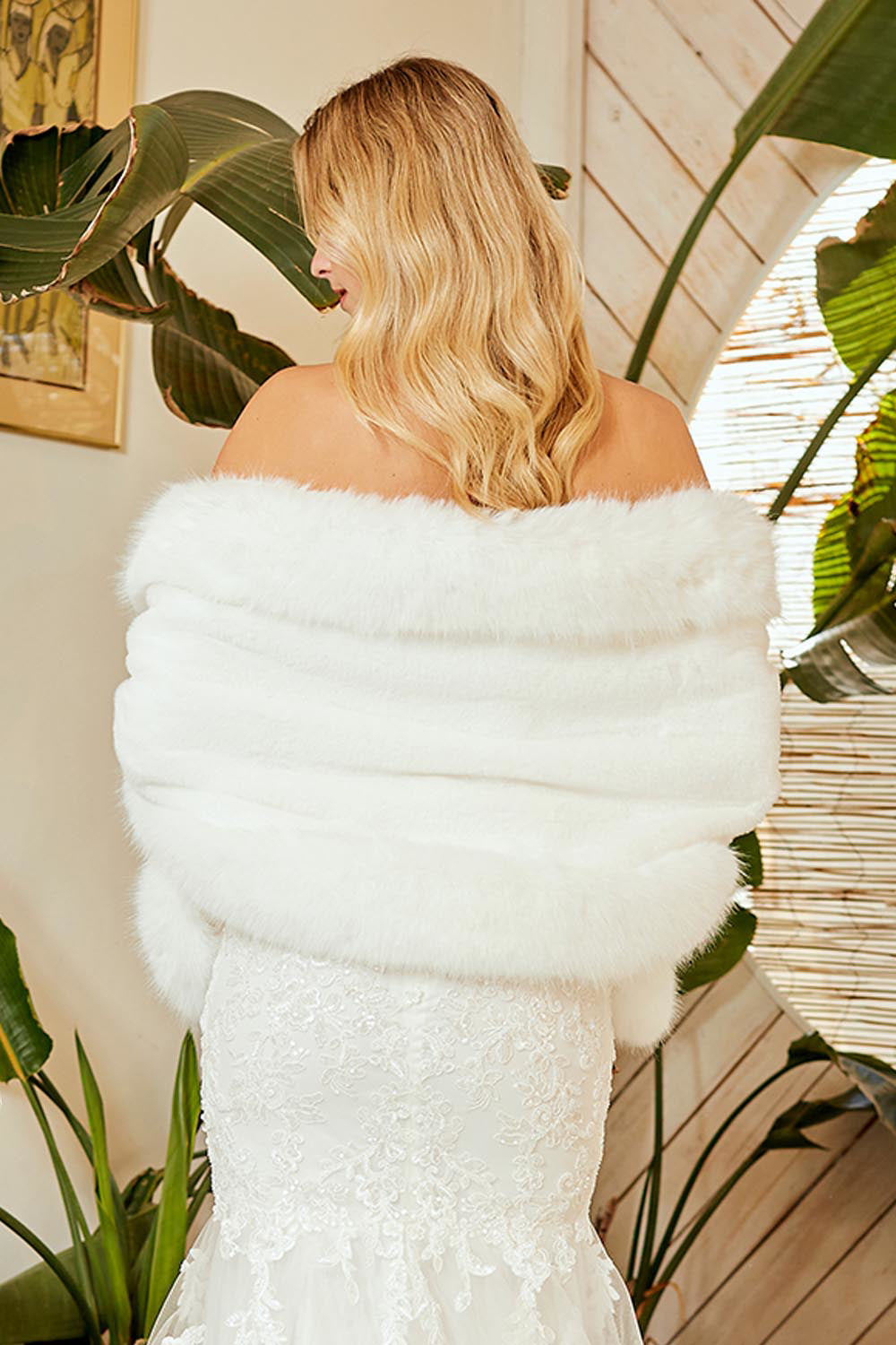 Faux Fur Shawl