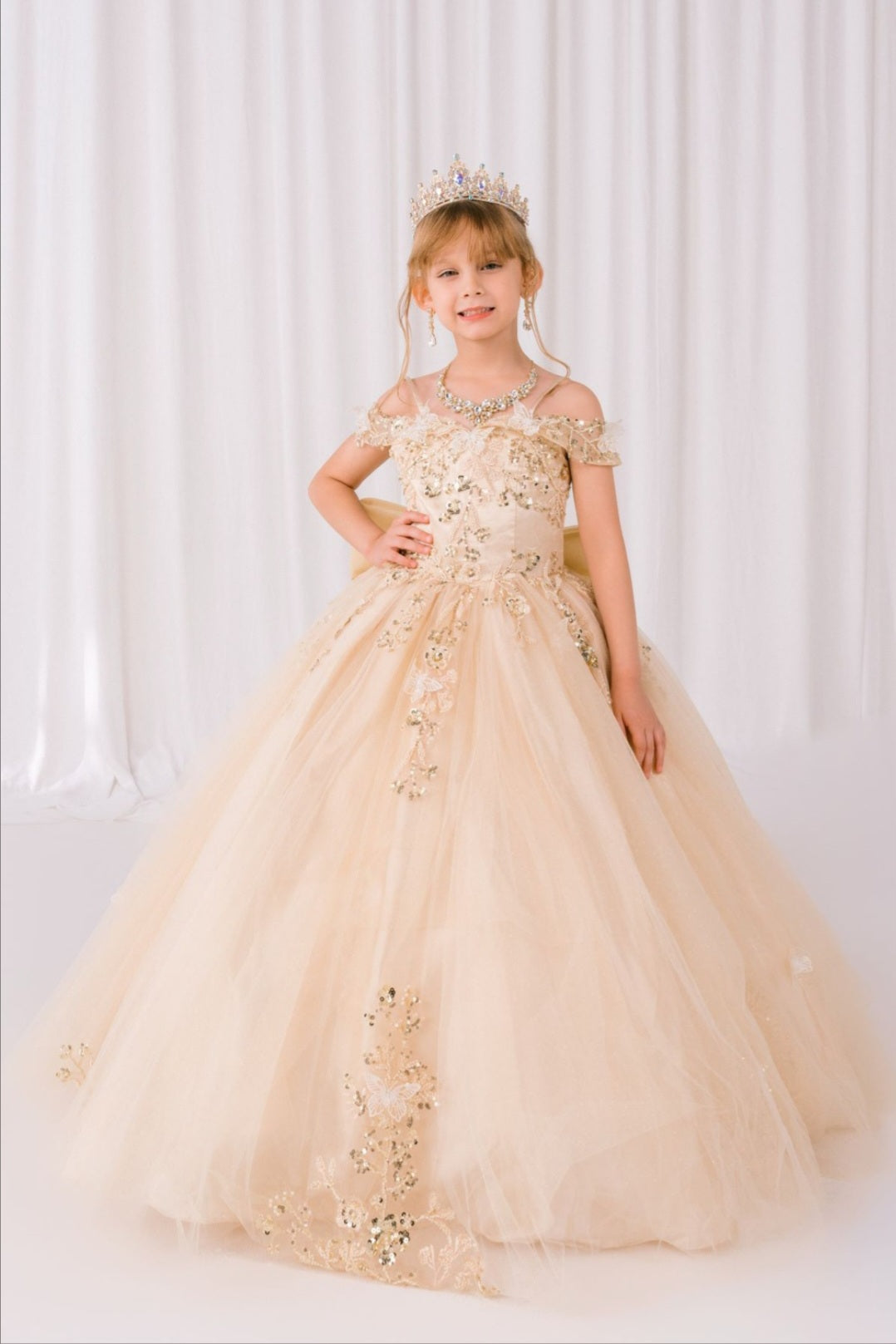 OFF THE SHOULDER MINI QUINCEANERA GOWN BY CINDERELLA COUTURE 8111 – Bridal Hive