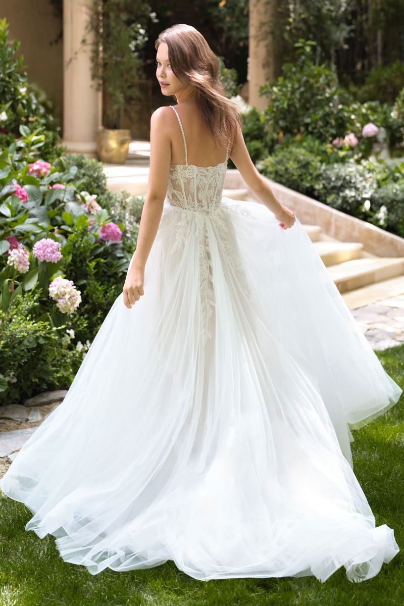 BEADED THIN STRAP A-LINE WEDDING GOWN BY ANDREA & LEO COUTURE STYLE WL087 Bridal Hive BEADED THIN STRAP A-LINE WEDDING GOWN BY ANDREA & LEO COUTURE STYLE WL087 Bridal Hive
