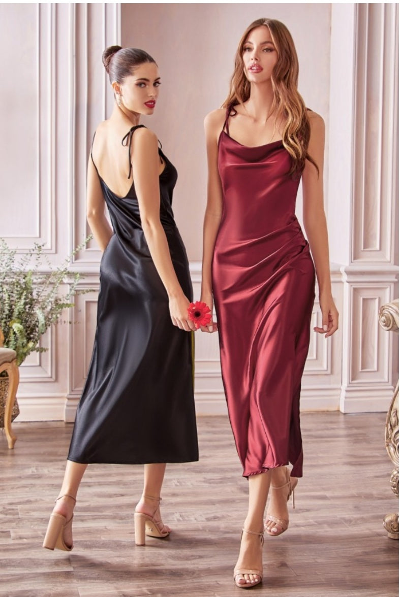 SLIM FITTED SATIN MIDI DRESS BY Cinderella Divine BD103 Bridal Hive SLIM FITTED SATIN MIDI DRESS BY Cinderella Divine BD103 Bridal Hive