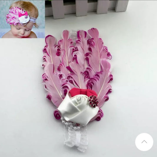 Baby's Headband W/Feather